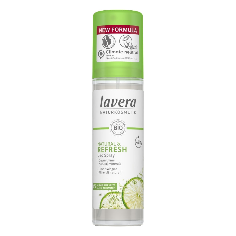 Pomačkaný obal lavera Deodorant sprej Refresh s vůní limetky 75 ml