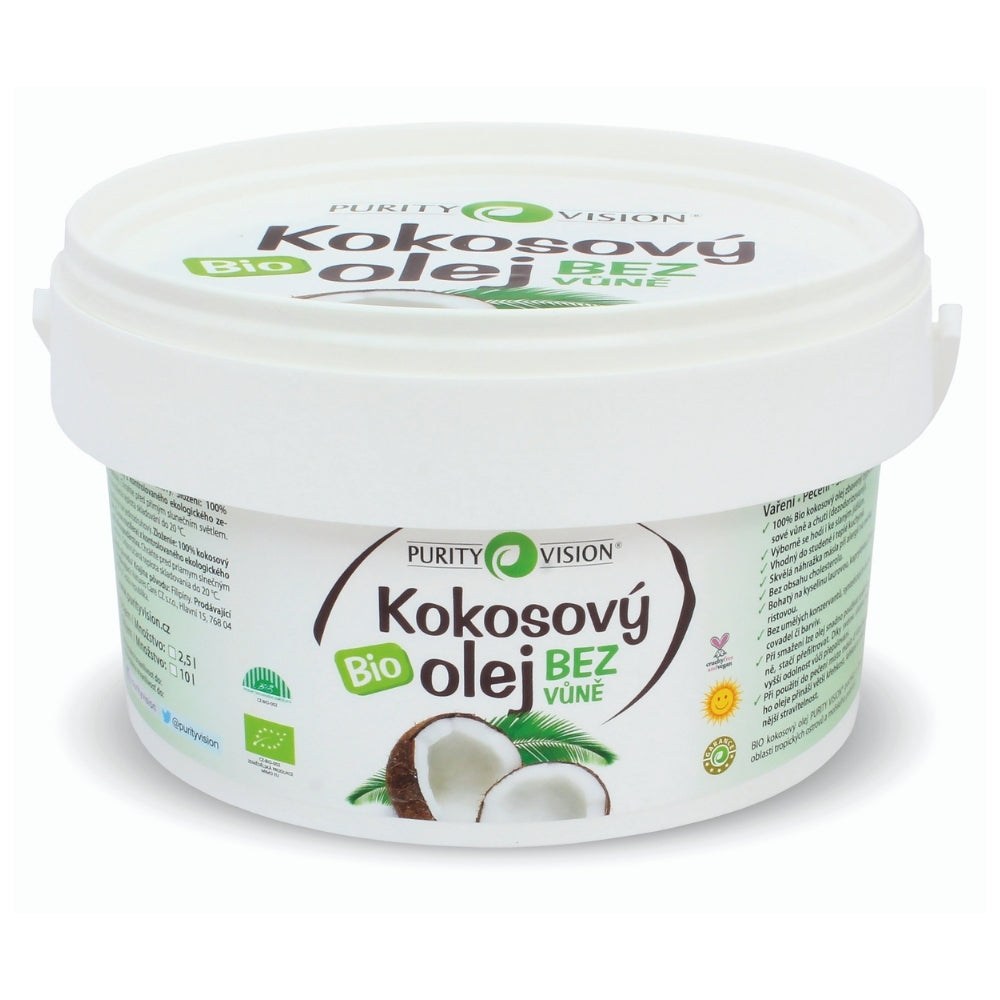 PURITY VISION Bio Kokosový olej bez vůně 2,5 l