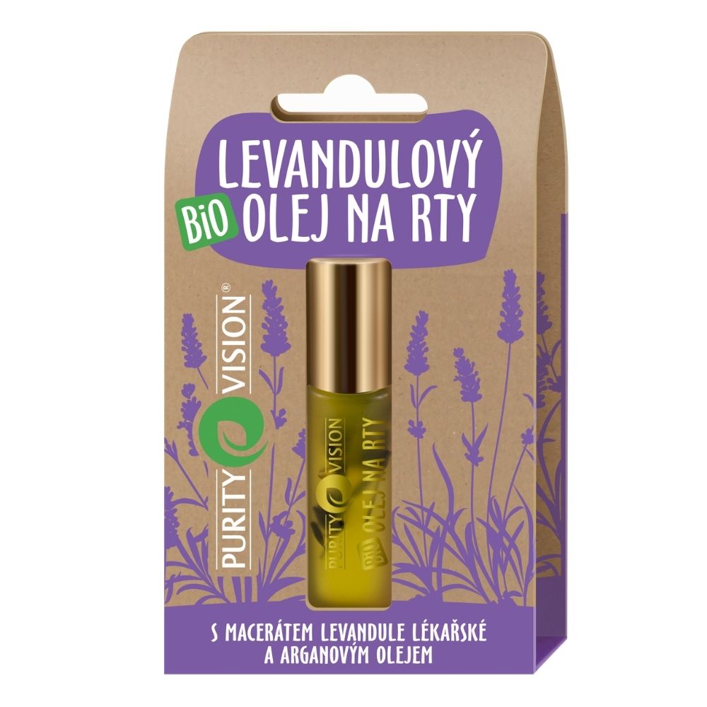 Pomačkaný obalPURITY VISION Bio Levandulový olej na rty 10 ml
