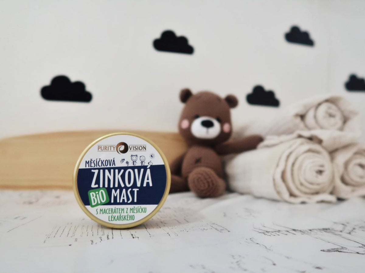 Pomačkaný obal PURITY VISION Bio Měsíčková Zinková mast 70 ml