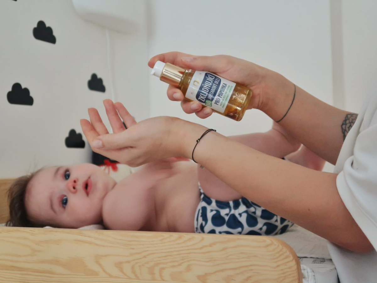 PURITY VISION Bio Zklidňující Jantarový olej pro miminka 95 ml