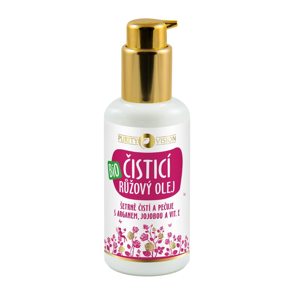 PURITY VISION Bio Růžový čisticí olej s arganem, jojobou a vit. E 100 ml