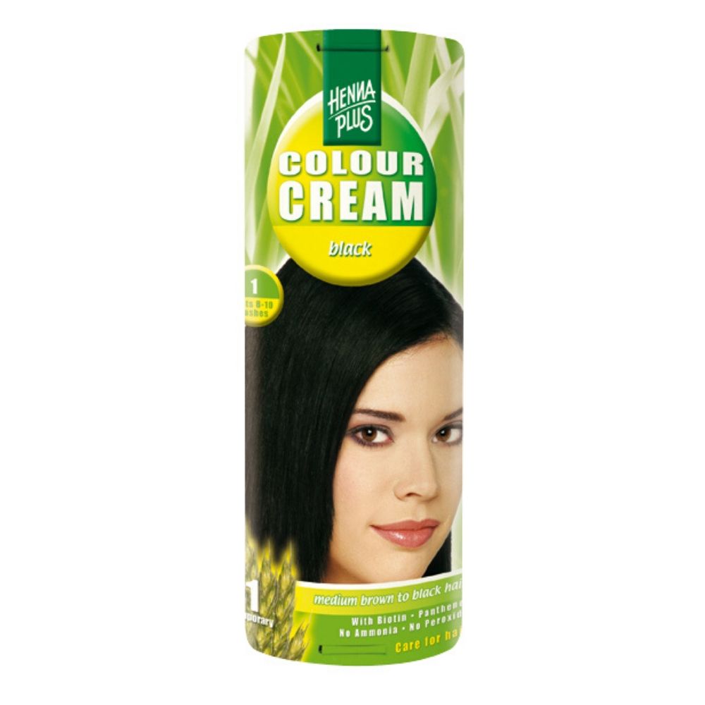 Hennaplus Přírodní barva krémová ČERNÁ 1 60ml