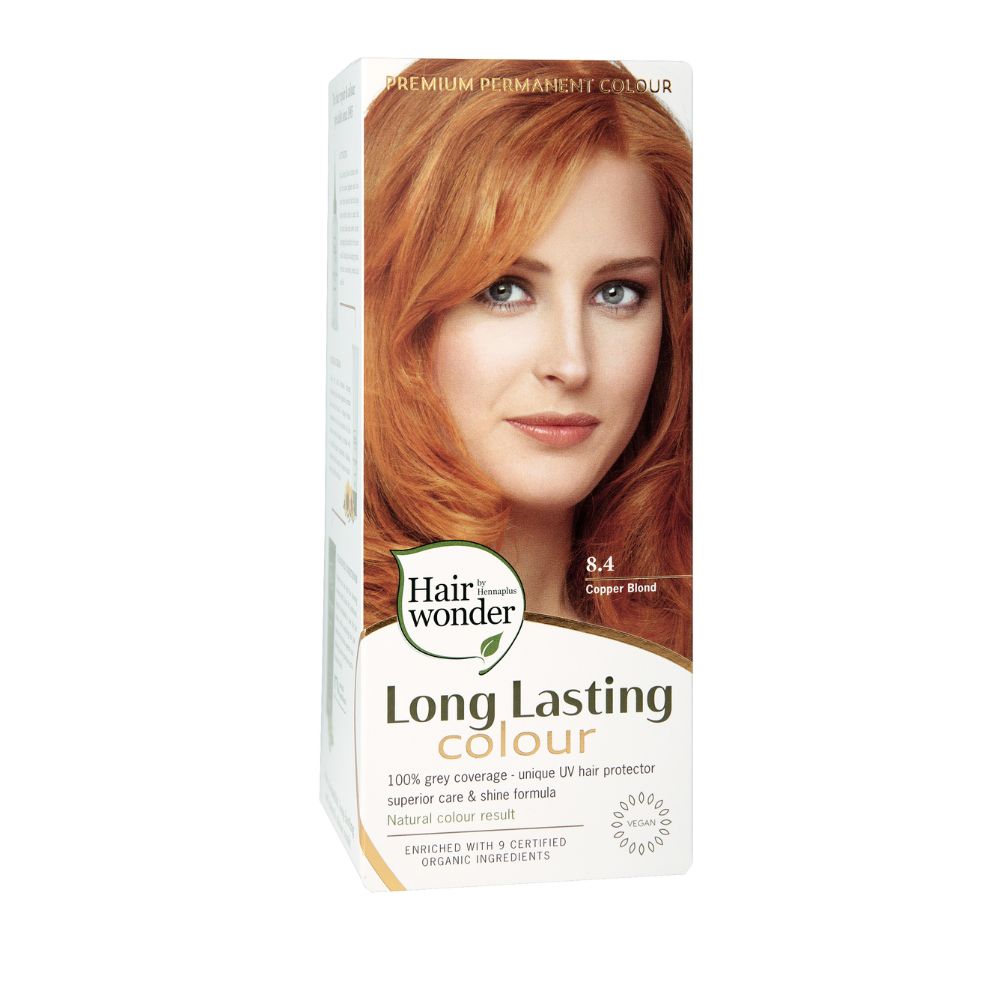 Hairwonder by Hennaplus Dlouhotrvající barva MĚDĚNÁ BLOND 8.4