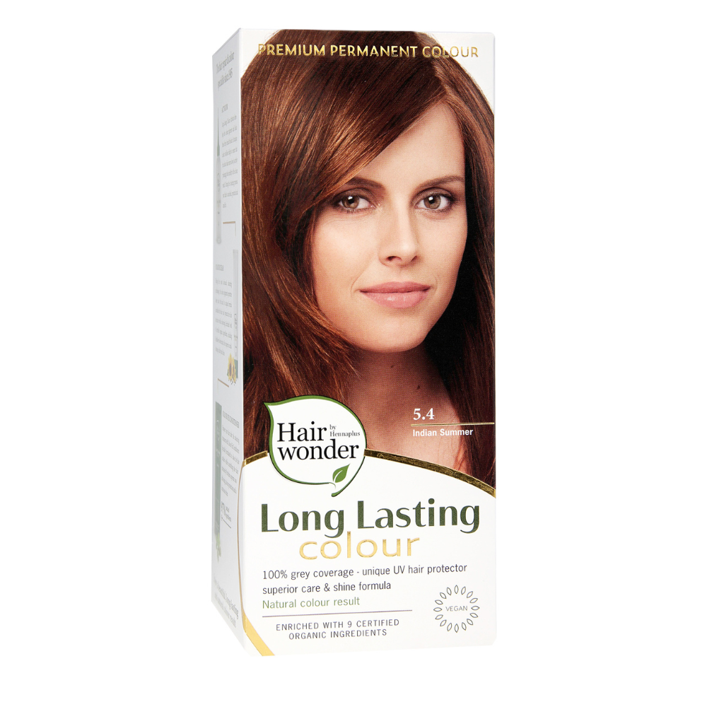 Hairwonder by Hennaplus Dlouhotrvající barva INDIÁNSKÉ LÉTO 5.4