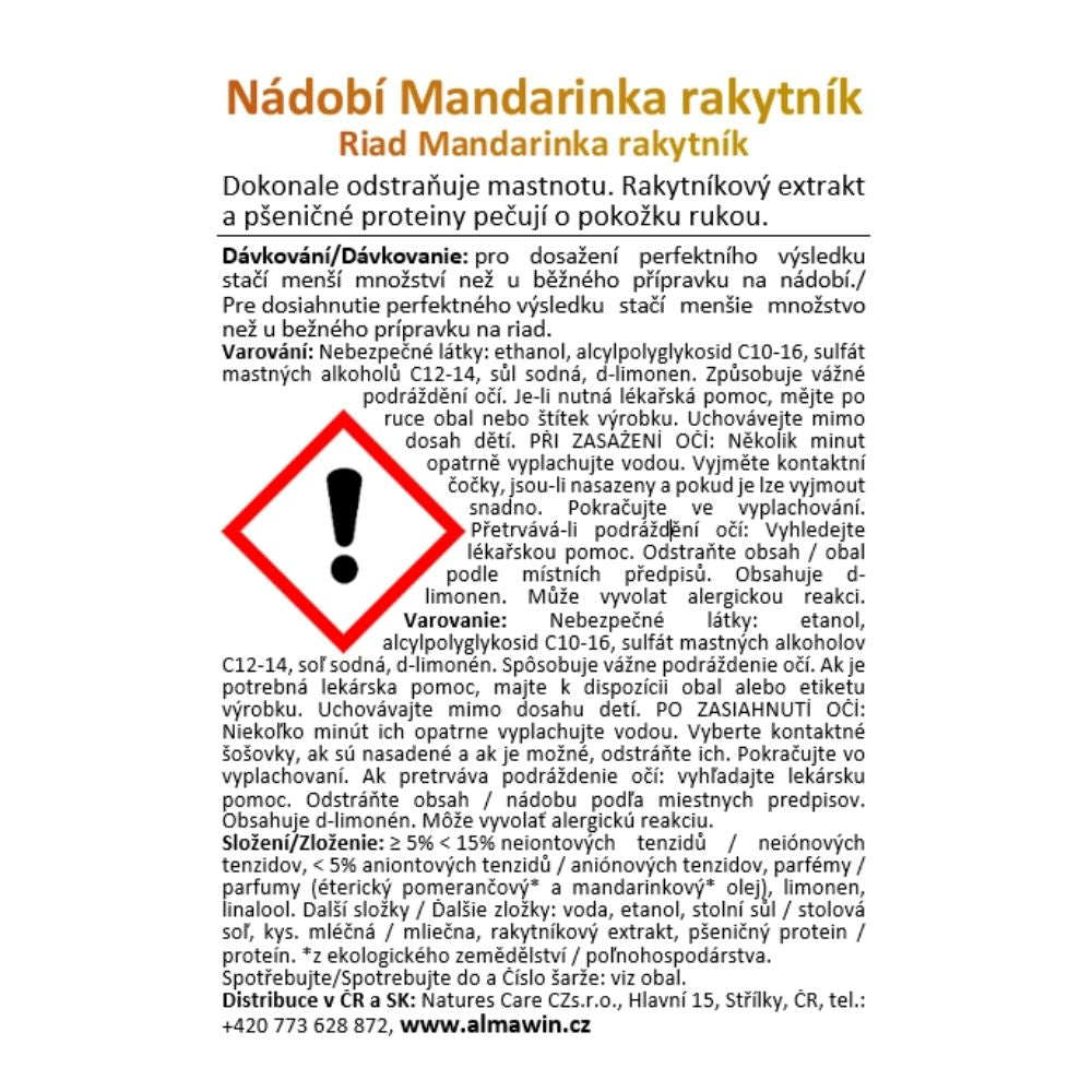 ALMAWIN Nádobí Mandarinka-Rakytník 1 l
