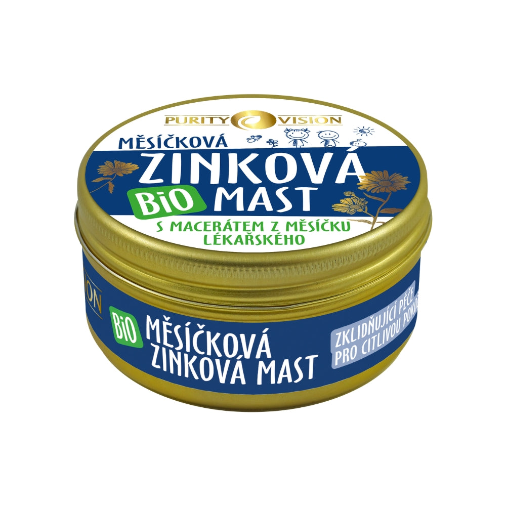 Pomačkaný obal PURITY VISION Bio Měsíčková Zinková mast 70 ml