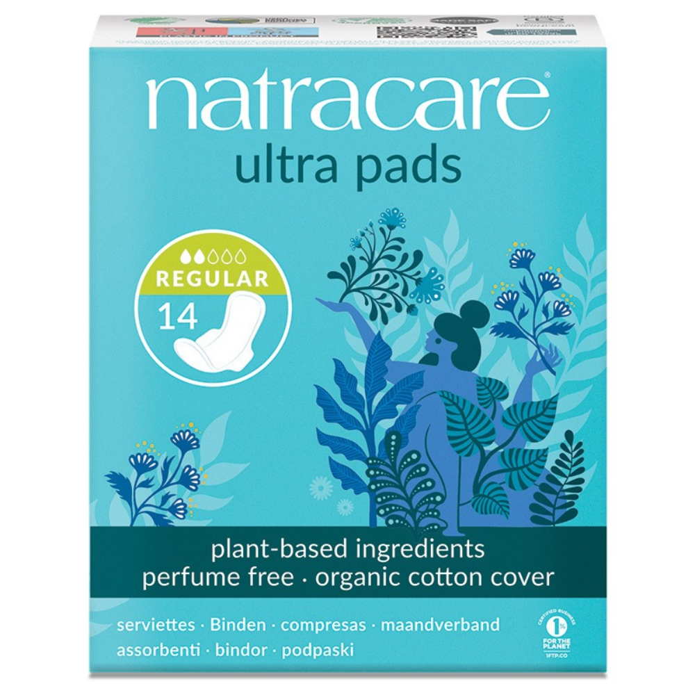 NATRACARE Menstruační vložky Ultra REGULAR s křidélky 14 ks