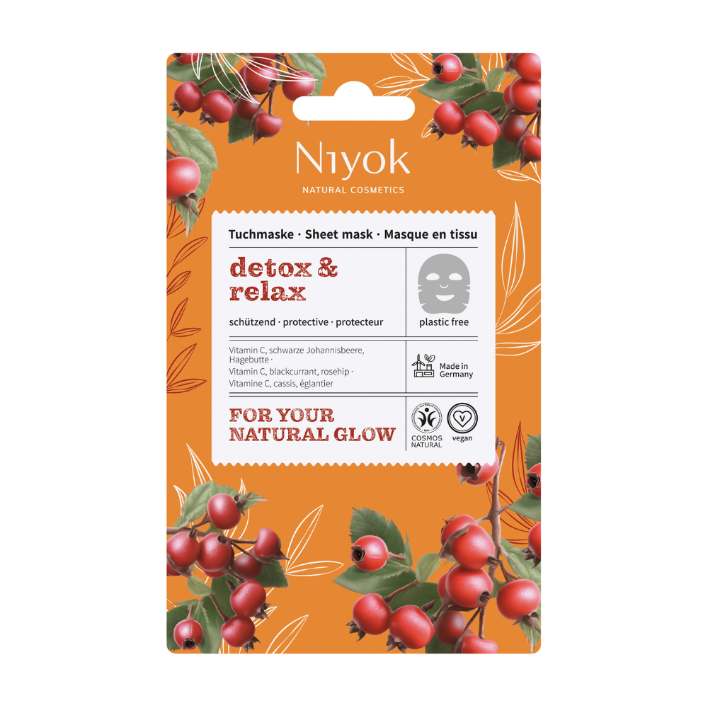 Niyok Textilní pleťová maska Detox & Relax