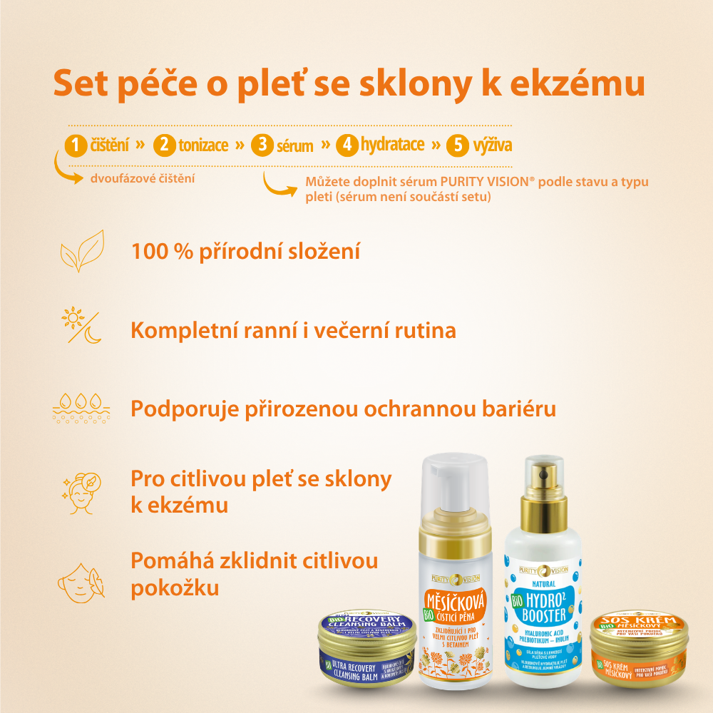 PURITY VISION Bio Set péče o pleť se sklony k ekzému