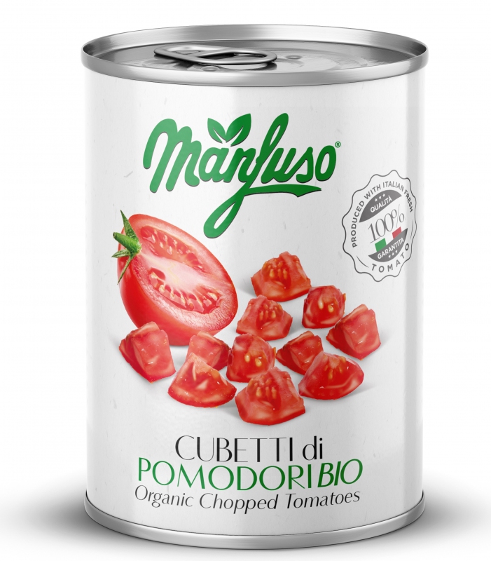 MANFUSO Sekaná rajčata BIO 400 g