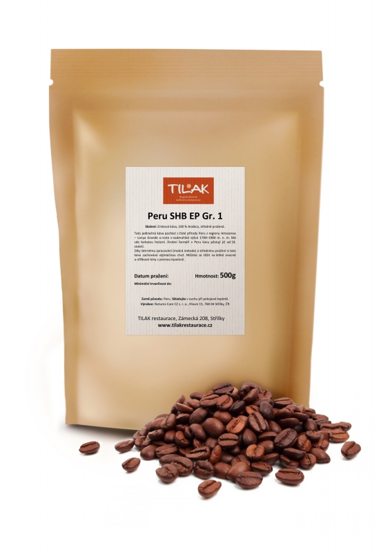 Káva Arabica Peru SHB EP Gr.1 500 g