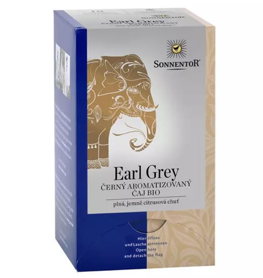SONNENTOR BIO Earl Grey černá aromatizovaný čaj 27g