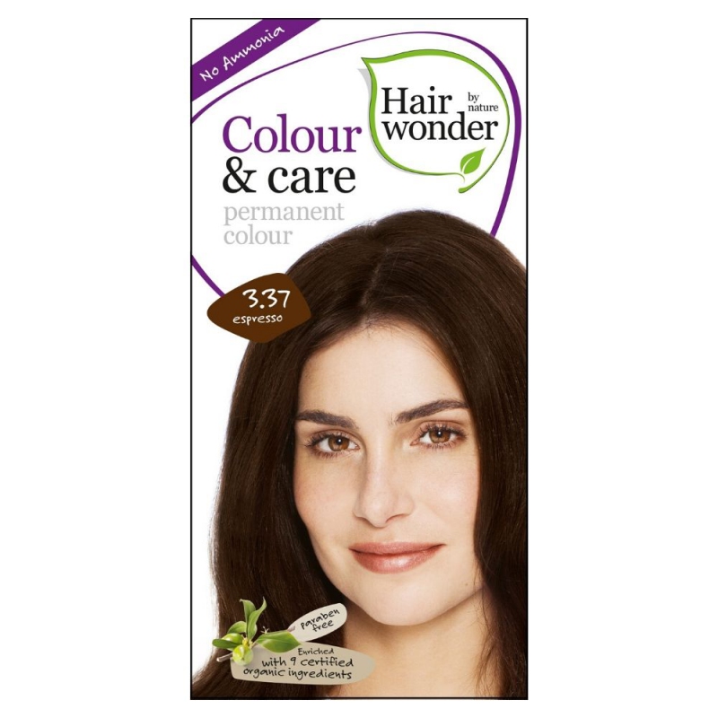 Pomačkaný obal Hairwonder Dlouhotrvající barva ESPRESSO 3.37 100 ml