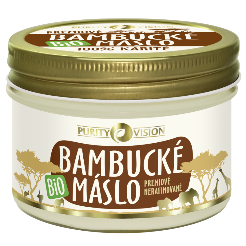 Pomačkaný obal PURITY VISION Bio Bambucké máslo 200 ml - kosmetika
