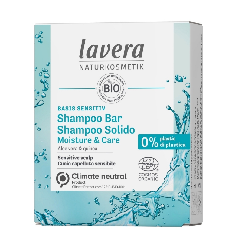 Pomačkaný obal lavera Basis Tuhý šampon pro citlivou pokožku 50 g