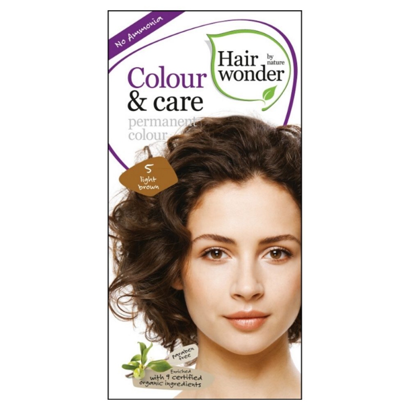 Hairwonder Dlouhotrvající barva SVĚTLÁ HNĚDÁ 5 100 ml