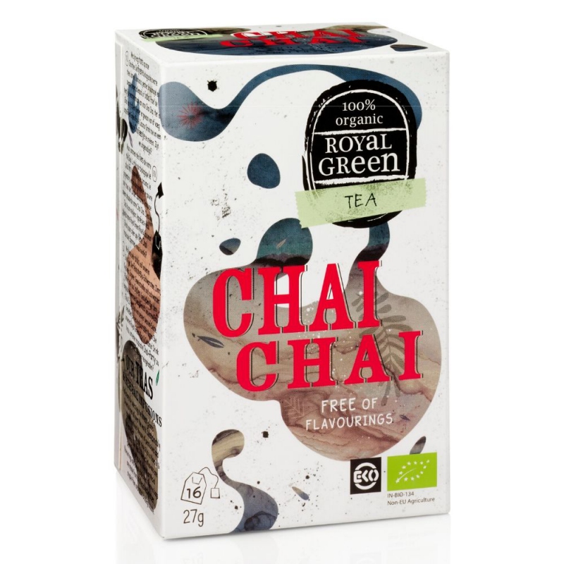 Royal Green černý čaj Chai Chai BIO 16 x 1,7 g