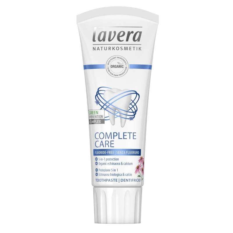 Pomačkaný obal lavera Zubní pasta – Bez fluoridu 75 ml