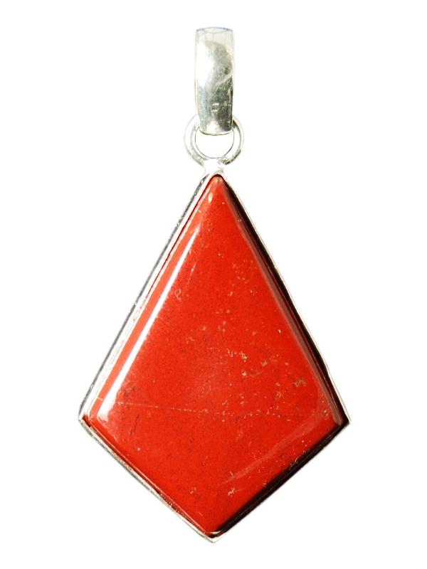 Amulet červený Jaspis čtyřúhelník