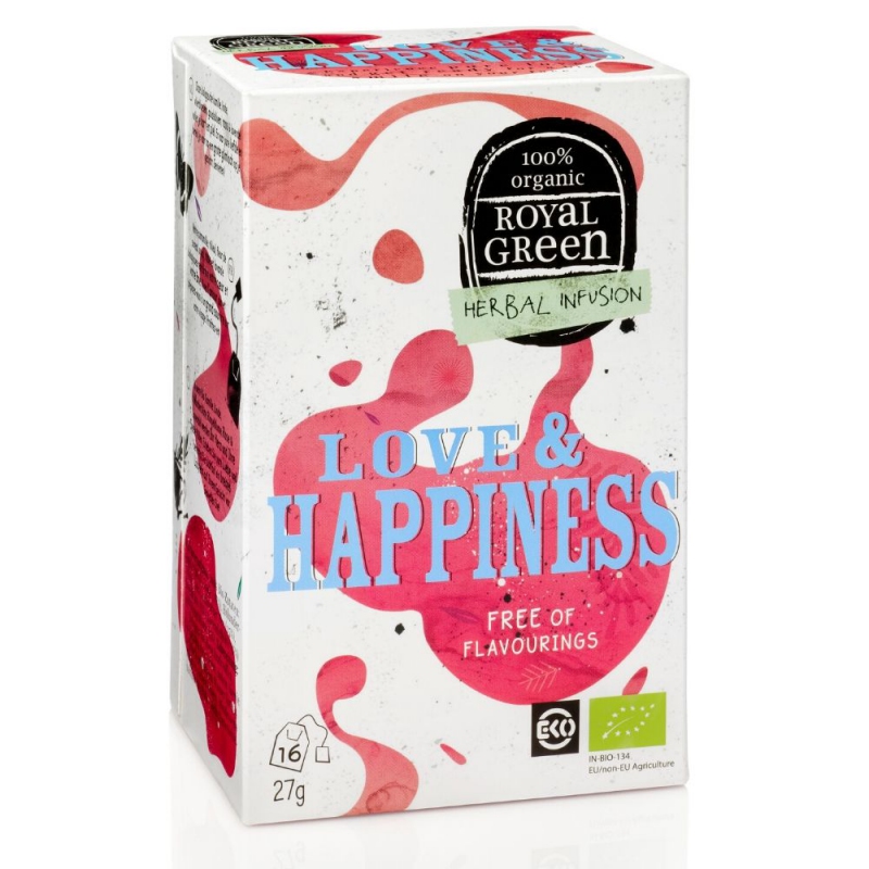 Royal Green bylinný čaj Love & Happiness BIO 16 x 1,7 g