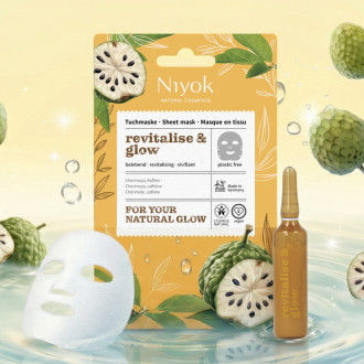 Niyok Textilní pleťová maska Revitalise & Glow