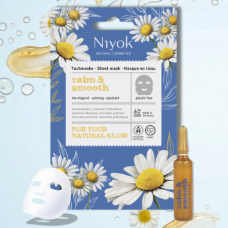 Niyok Textilní pleťová maska Calm & Smooth