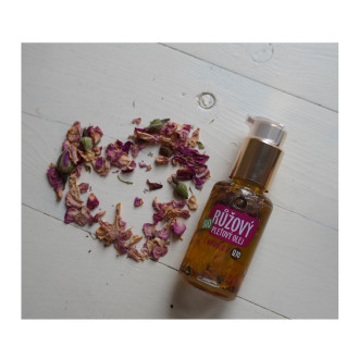 PURITY VISION Bio Růžový omlazující pleťový olej s opuncií, arganem,  jojobou a Q10 45 ml
