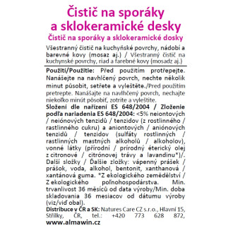 ALMAWIN Čistič na sporáky a sklokeram.desky 250 ml