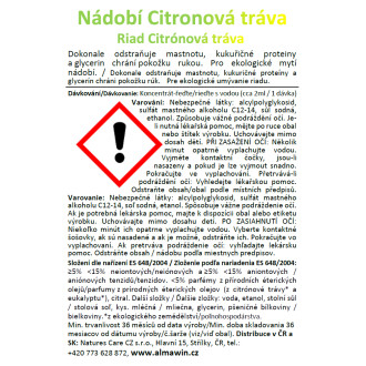 ALMAWIN Nádobí s Citronovou trávou 500 ml