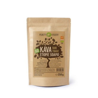 PURITY VISION Fair Trade Bio Zrnková káva Etiopie Sidamo 250 g