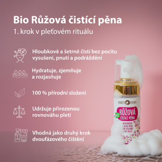 PURITY VISION Bio Růžová čisticí pěna 90 ml