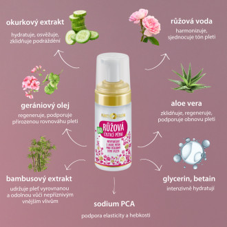 PURITY VISION Bio Růžová čisticí pěna 90 ml