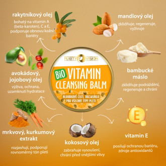 Pomačkaný obal - PURITY VISION Bio Vitamin Cleansing Balm 70 ml