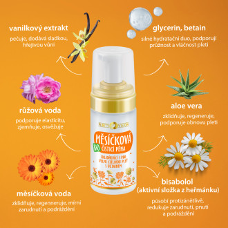PURITY VISION Bio Měsíčková čisticí pěna 90 ml