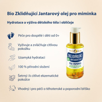 PURITY VISION Bio Zklidňující Jantarový olej pro miminka 95 ml
