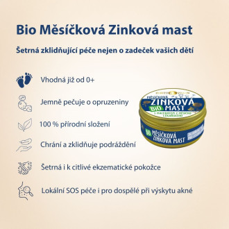 Kosmetická vada - PURITY VISION Bio Měsíčková Zinková mast 70 ml