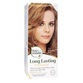 Hairwonder by Hennaplus Dlouhotrvající barva SYTĚ ZLATÁ BLOND 7.3