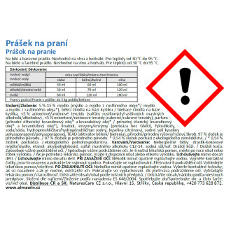 ALMAWIN Prášek na praní 4,6 kg