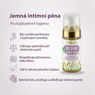 PURITY VISION Bio Jemná intimní pěna 90 ml