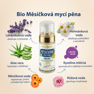 PURITY VISION Bio Měsíčková mycí pěna pro děti 90 ml