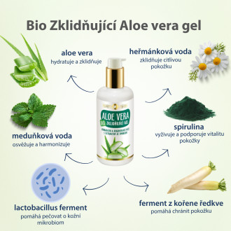 PURITY VISION Bio Zklidňující Aloe vera gel 200 ml