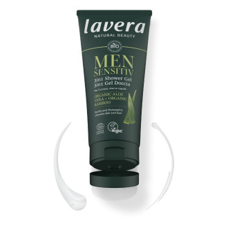 lavera Pánský sprchový gel Sensitive 3v1 200ml